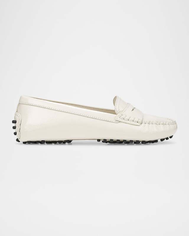 Jia Leather Driver Penny Loafers
